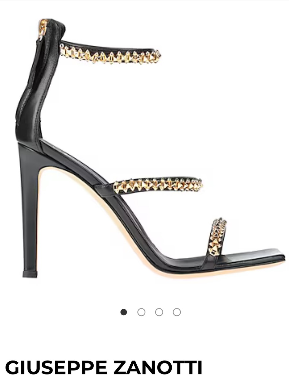 Giuseppe Zanotti Black Leather Sandals